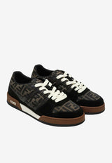 Fendi Match FF Jacquard Suede Sneakers Black 7E1688AQ6I/S_FENDI-F1PXA