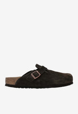 Birkenstock Boston Suede Clogs Brown 660463DSUE/S_BIRKE-MO