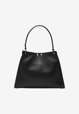 Fendi Medium Way Semi-Gloss Calf Leather Shoulder Bag Black 8BN368AWPF/S_FENDI-F1DDQ