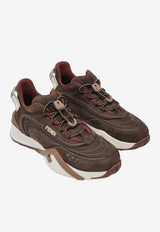 Fendi Flow Leather Sneakers Brown 8E8620AY9H/R_FENDI-F1U4M