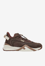 Fendi Flow Leather Sneakers Brown 8E8620AY9H/R_FENDI-F1U4M