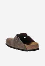 Birkenstock Boston Oiled Leather Clogs Brown 860133LE/S_BIRKE-HA