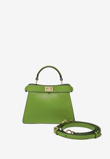 Fendi Petite Peekaboo Iseeu Calf Leather Top Handle Bag Green 8BN335AWQ0/S_FENDI-F1W6A