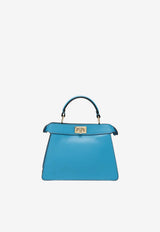 Fendi Petite Peekaboo Iseeu Calf Leather Top Handle Bag Light Blue 8BN335AWQ0/S_FENDI-F1V0D