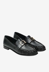 Fendi Baguette Nappa Leather Loafers Black 8D8756NBA/R_FENDI-F0QA1