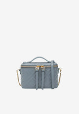 Fendi Embossed FF Leather Vanity Bag Light Blue 8BS108AAJD/S_FENDI-F1UJC