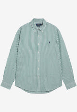 Polo Ralph Lauren Long-Sleeved Stripe Logo Shirt Green 710B15595003CO/S_POLOR-WE