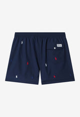 Polo Ralph Lauren Embroidered Logo Swim Shorts Blue 710957786001PL/S_POLOR-NA