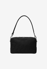 Fendi Medium Lui FF Jacquard Shoulder Bag Black 7VA672AVC6/R_FENDI-F0SAJ