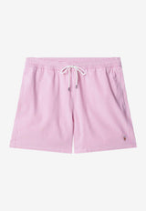 Polo Ralph Lauren Drawstring Stripe Swim Shorts Pink 710957784500CO/S_POLOR-RS