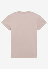 Moncler Logo Embroidered T-shirt Pink 8C0006189AUO/S_MONCL-51V