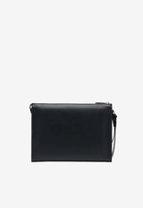 Fendi FF Squared Leather Clutch Bag Midnight Blue 7VA491AV83/S_FENDI-F1MLF