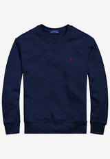 Polo Ralph Lauren Kids Boys Logo Embroidered Sweatshirt Blue 323772102002CO/S_POLOR-CN