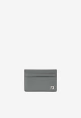 Fendi FF Squared Leather Slim Cardholder Gray 7M0371AVV6/S_FENDI-F0BDC