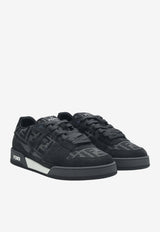 Fendi Match FF Jacquard Suede Sneakers Gray 7E1688AQ6I/S_FENDI-F1R71