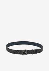 Fendi FF Canvas Reversible Belt Blue 7C0541AQWH/S_FENDI-F1USL