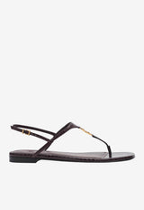 Fendi FFold Leather Thong Sandals Purple 8Y8713AUEE/Q_FENDI-F1SIZ