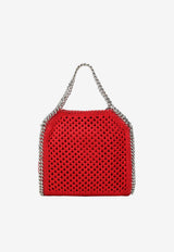 Stella McCartney Mini Falabella Perforated Knit Tote Bag Red 371223WP0726/S_STELL-6527
