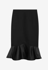 Fendi Grain De Poudre Wool Skirt Black FQ7687AJYF/R_FENDI-F0GME