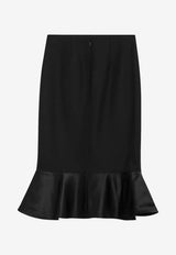 Fendi Grain De Poudre Wool Skirt Black FQ7687AJYF/R_FENDI-F0GME