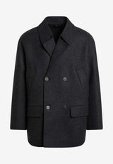 Fendi Double-Breasted Wool Blazer Gray FW1415AOYA/R_FENDI-F0TY6