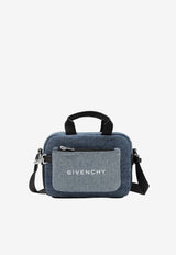 Givenchy Kids Girls Logo Print Denim Handbag Blue H31073DE/S_GIV-Z25
