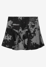 Fendi Animalier Denim Skirt Black FLQ602AVF5/R_FENDI-F0GME