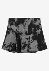 Fendi Animalier Denim Skirt Black FLQ602AVF5/R_FENDI-F0GME