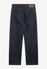 Fendi Logo Patch Long Washed Jeans Blue FLP302AW82/S_FENDI-F0QA2