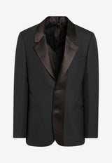 Fendi Single-Breasted Wool Crepe Blazer Brown FJ0980AOYI/R_FENDI-F0TY8
