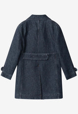 Fendi Double-Breasted Denim Jacket Blue FLF842AW82/S_FENDI-F1UKI
