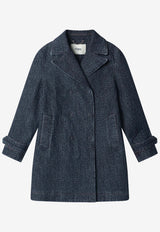 Fendi Double-Breasted Denim Jacket Blue FLF842AW82/S_FENDI-F1UKI