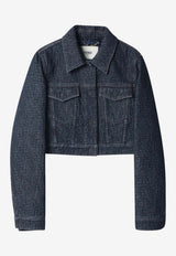 Fendi Cropped Denim Jacket Blue FLF834AW82/S_FENDI-F1UKI