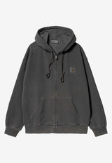 Carhartt Wip Nelson Dyed Zip-Up Hooded Sweatshirt Black I033064CO/S_CARH-89GD