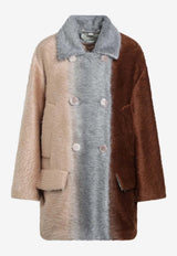 Fendi Colorblocked Double-Breasted Wool Coat Multicolor FJ7640AYNS/R_FENDI-F1T6N