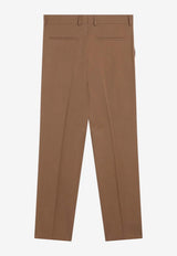 Fendi Wool Tailored Pants Brown FB1089AU60/R_FENDI-F0QE1