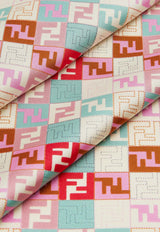 Fendi Silk Monogram Scarf Multicolor FXT091AUMD/S_FENDI-F1WO7
