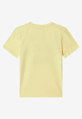 Givenchy Kids Boys Logo Crewneck T-shirt Yellow H31109CO/S_GIV-524