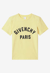 Givenchy Kids Boys Logo Crewneck T-shirt Yellow H31109CO/S_GIV-524