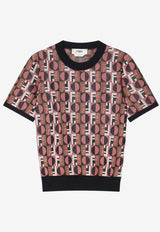 Fendi Jacquard Knit Top Multicolor FZXE04AYLV/R_FENDI-F1T6N