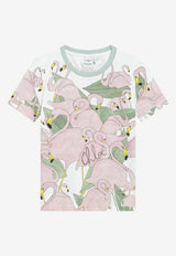 Chloé Flamingo Print Slim T-shirt Multicolor CH26UJH08287/S_CHLOE-107