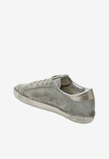 Golden Goose DB Super-Star Distressed Suede Sneakers Taupe GWF00857F008059/S_GOLDE-15864