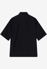 Fendi FF Jacquard Linen Shirt Black FS1317AU6Y/Q_FENDI-F0QA1