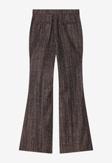 Fendi Wool Blend Flared Pants Brown FR6648AYN5/R_FENDI-F1T6K
