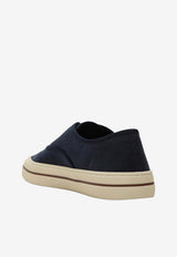 Loro Piana Nantucket Walk Canvas Sneakers Navy FAR1445CO/S_LORO-W000