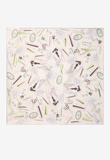 Fendi Printed Silk Scarf Multicolor FXT091ATZP/P_FENDI-F1QW1