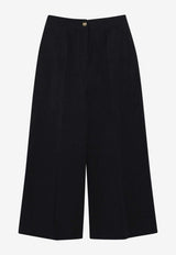 Loro Piana Kenith Wide-Leg Linen Pants Blue FAQ6298LI/S_LORO-W000