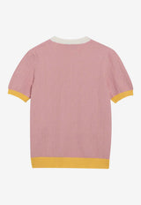 Fendi FF Jacquard Knit Top Pink FZXE94AW4S/S_FENDI-F1W0S