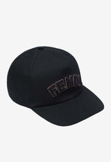 Fendi Logo Patch Baseball Cap Blue FXQ768AVG3/R_FENDI-F0QG3