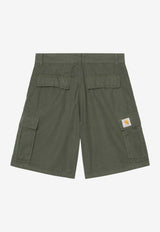 Carhartt Wip Cole Cargo Shorts with Square-Logo Green I035566CO/S_CARH-2ZXGD